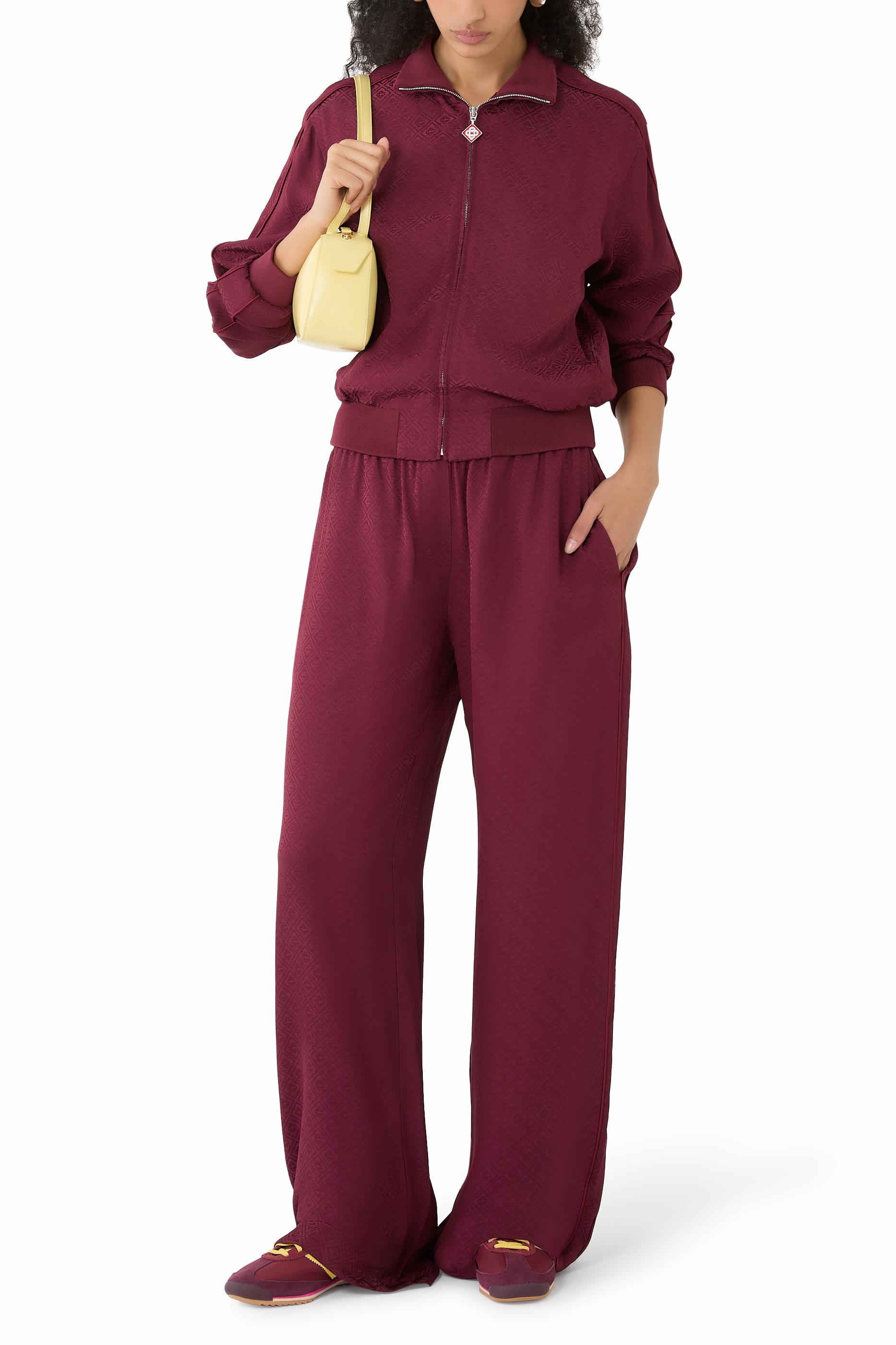 Monogram Silk Trousers