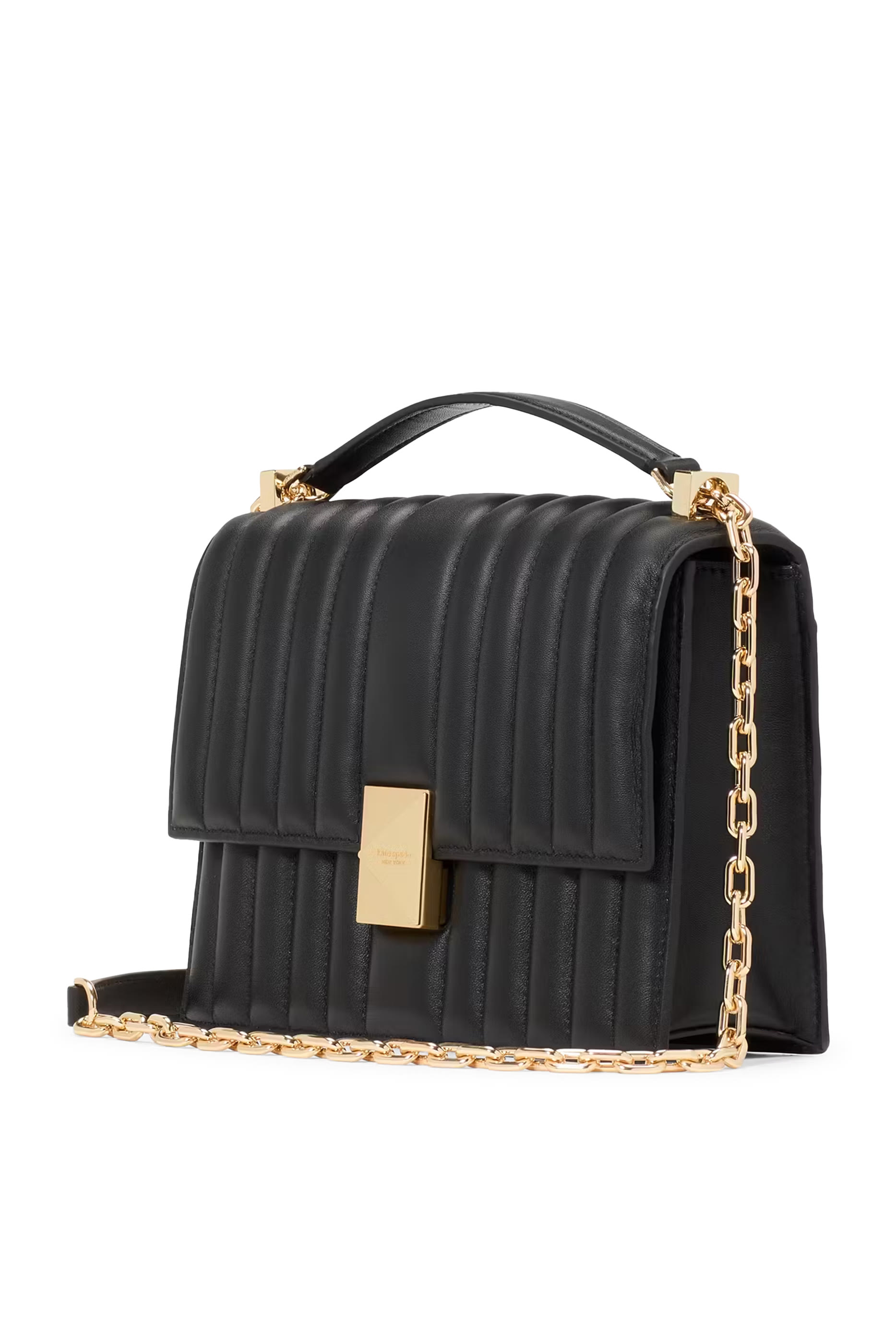 Deco Quilted Chain Shoulder Bag