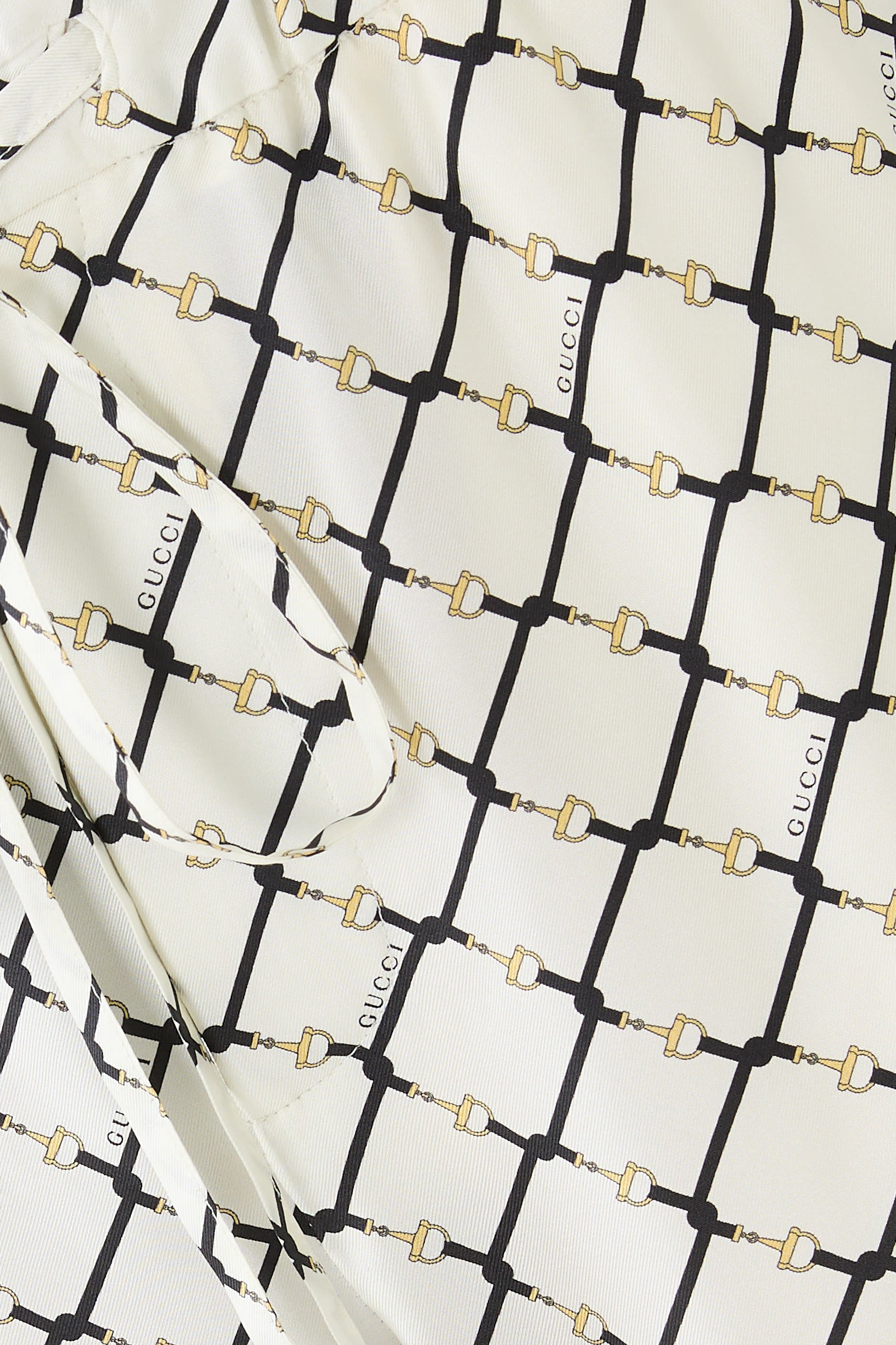  Printed Silk Twill Trousers