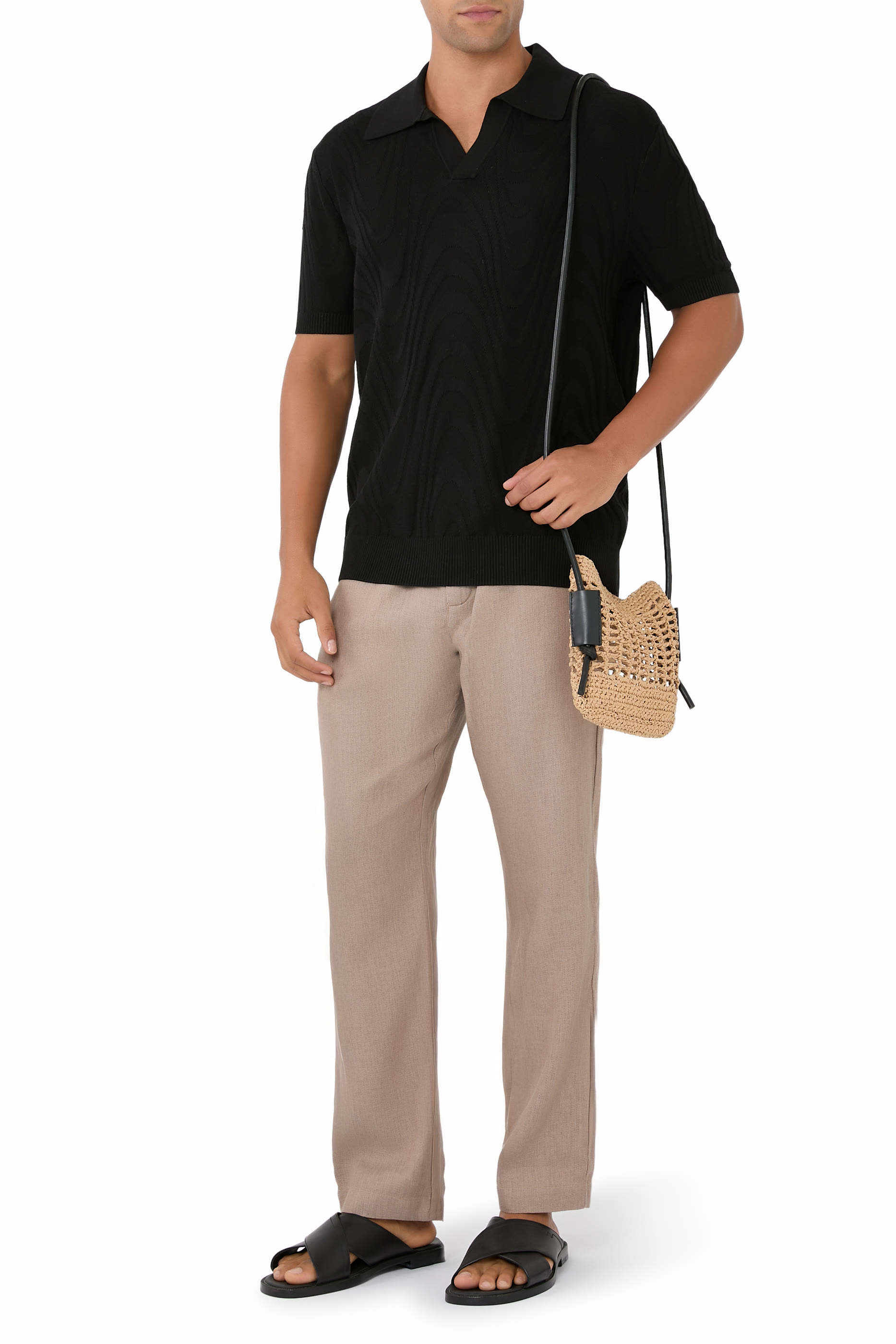 Rino Cotton-Silk Polo Shirt