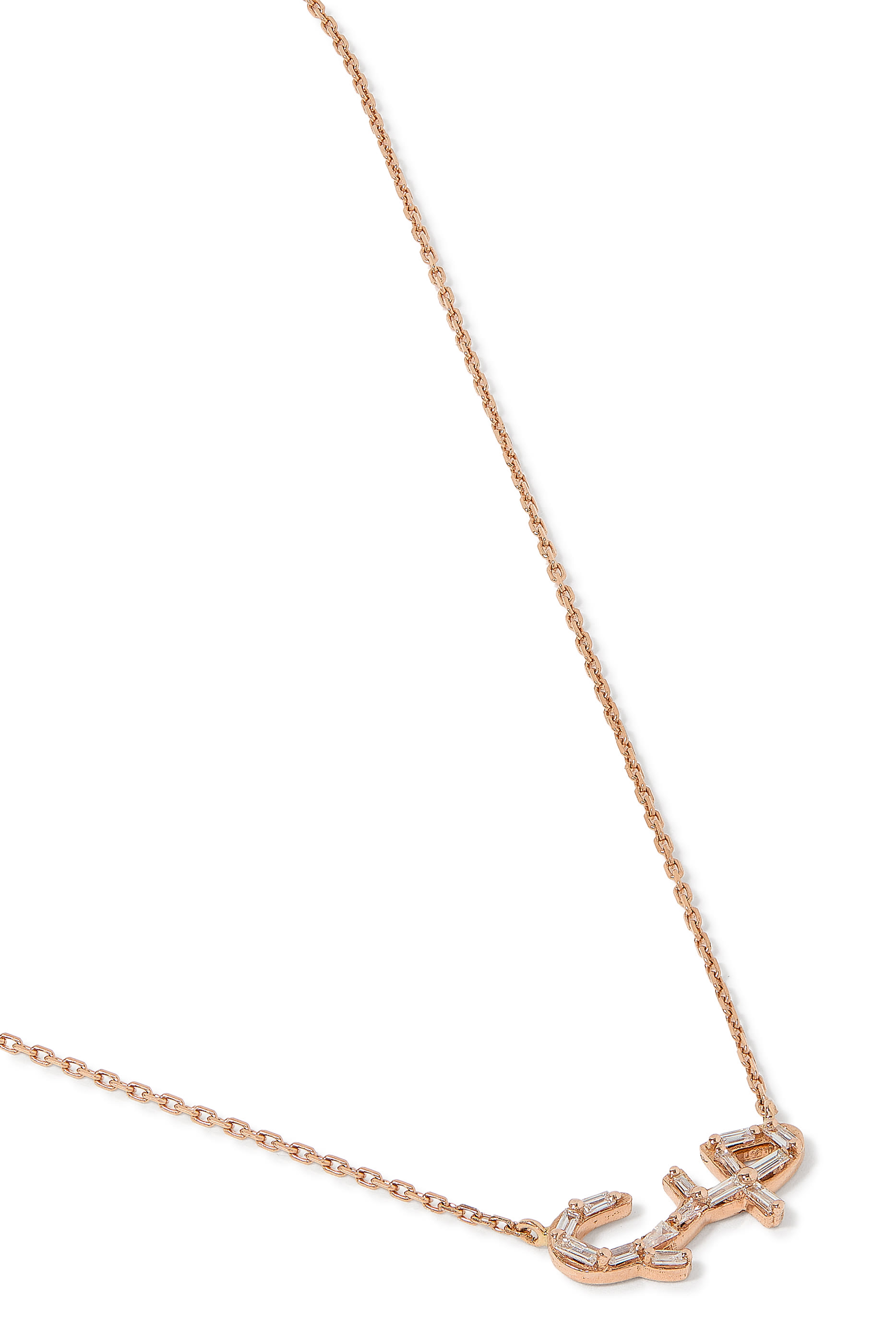 Hobb Love Necklace, 18k Yellow Gold & Diamonds
