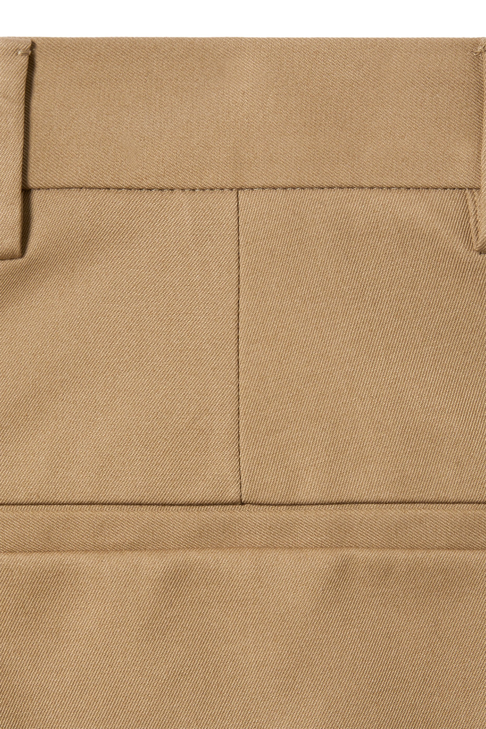 Web Detail Cotton Twill Trousers