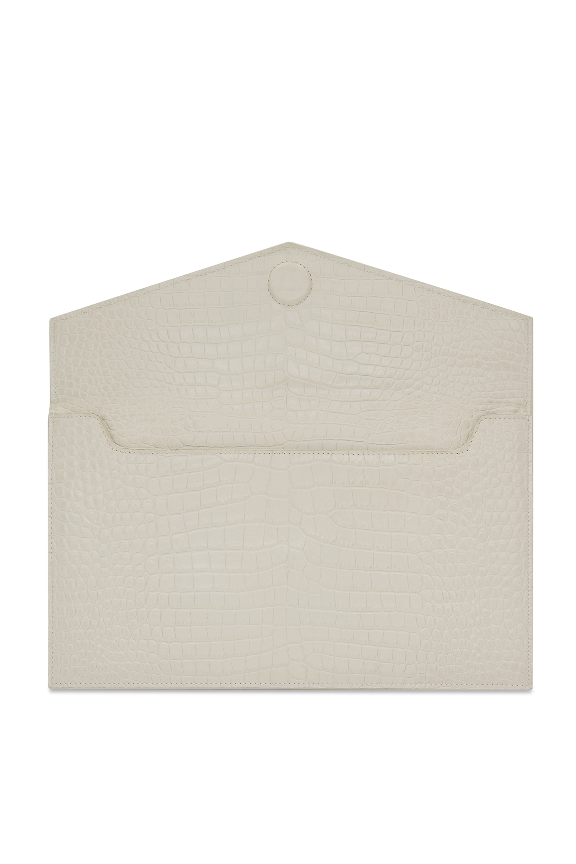 Uptown Croco-Embossed Leather Pouch