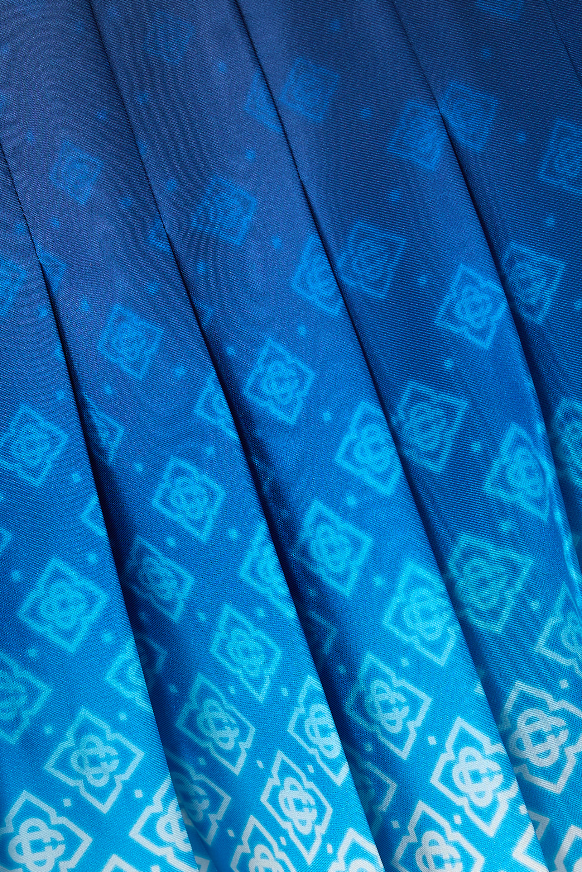 Monogram Pleated Mini Skirt