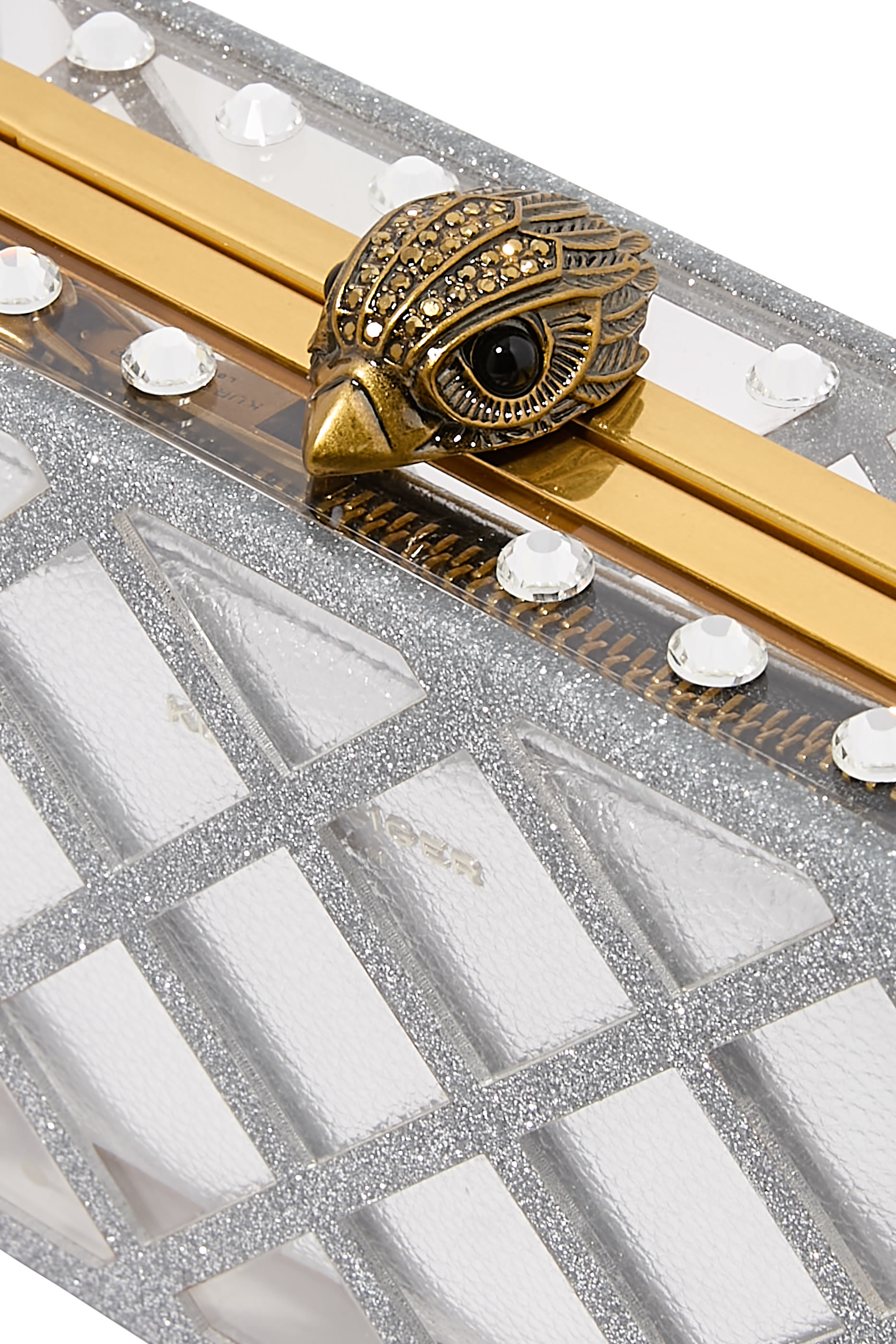 Crystal Quilt Box Clutch Bag