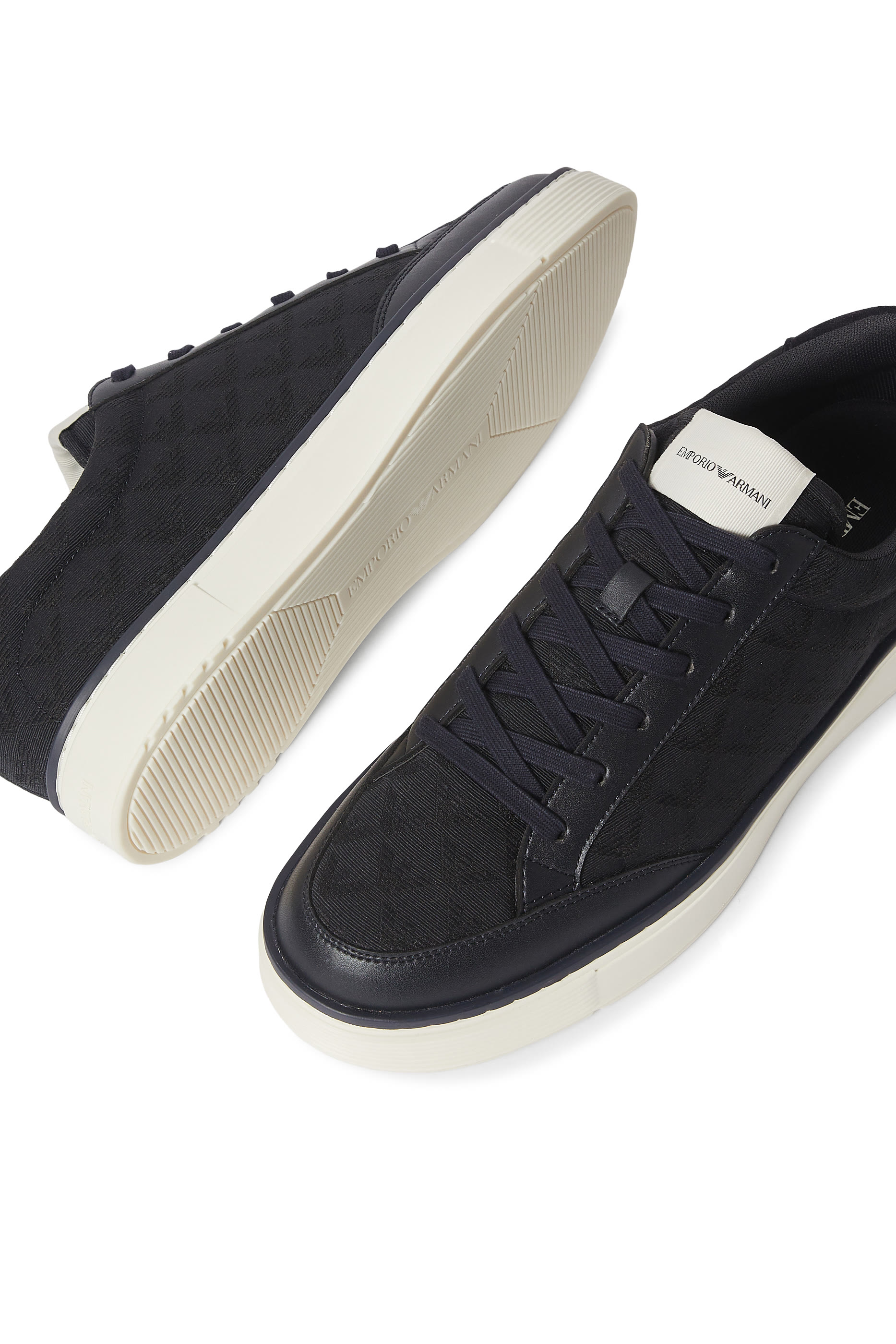 Eagle Logo Suede Sneakers