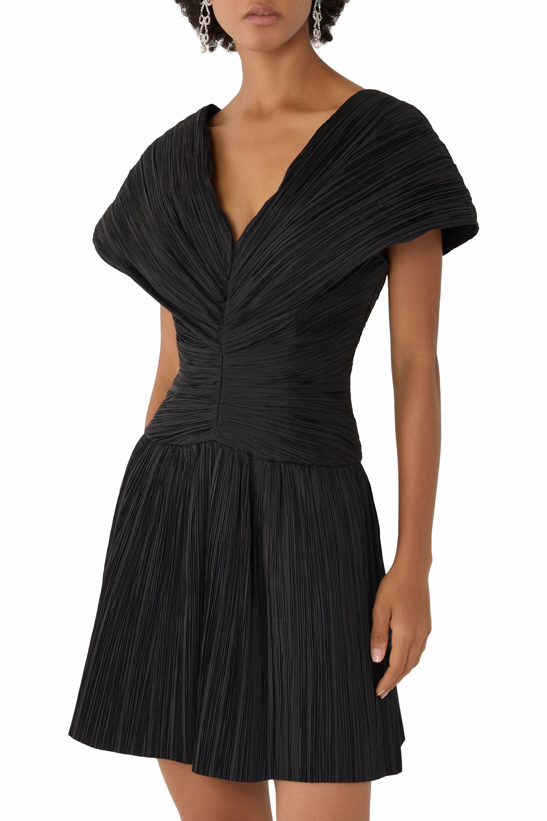 Avarie Plisse Mini Dress