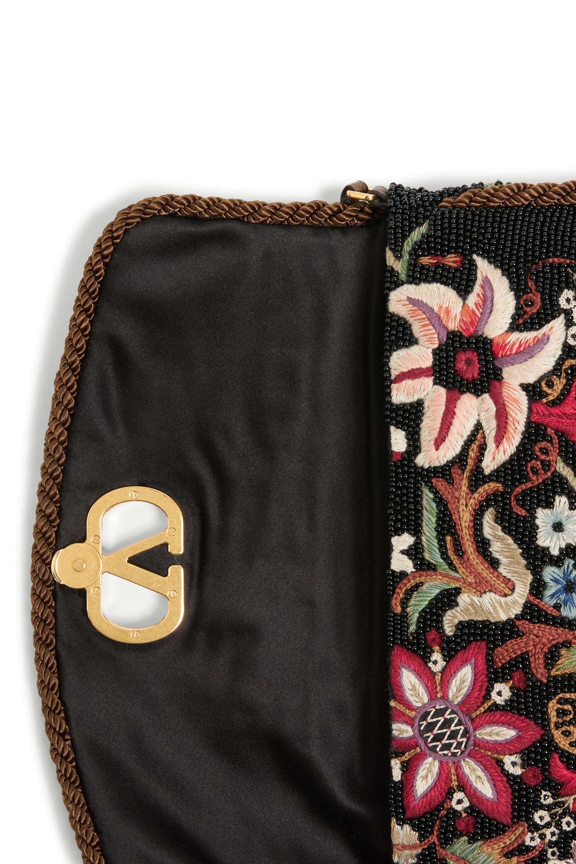 DeVain Soft Embroidered Small Shoulder Bag