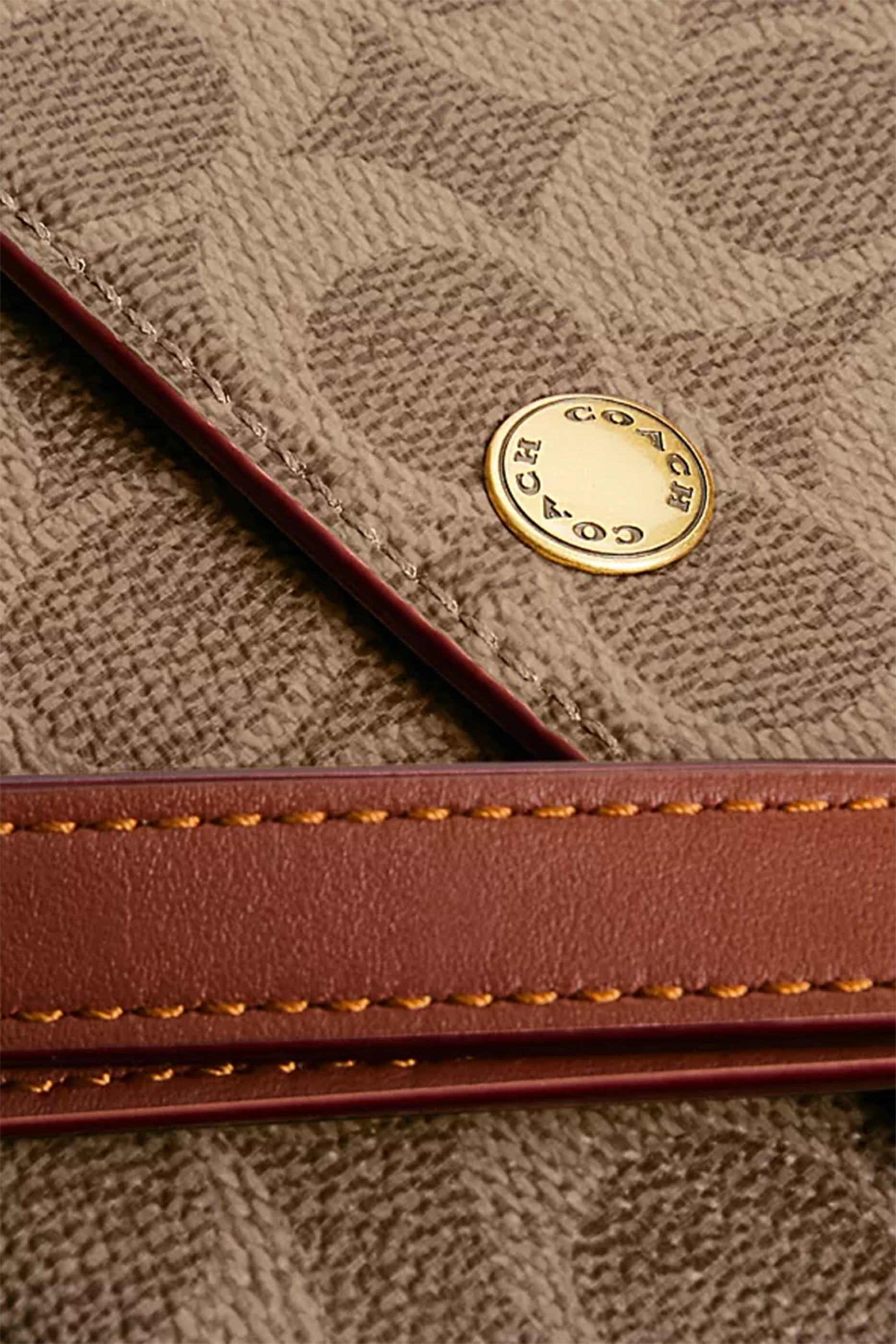  Brook Flap Chain Bag in Signature Canvas.