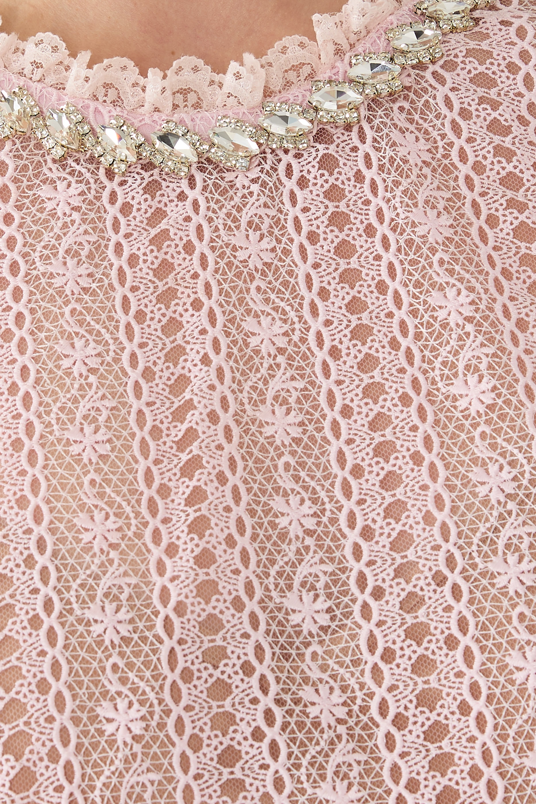 Organza Lace Midi Dress 