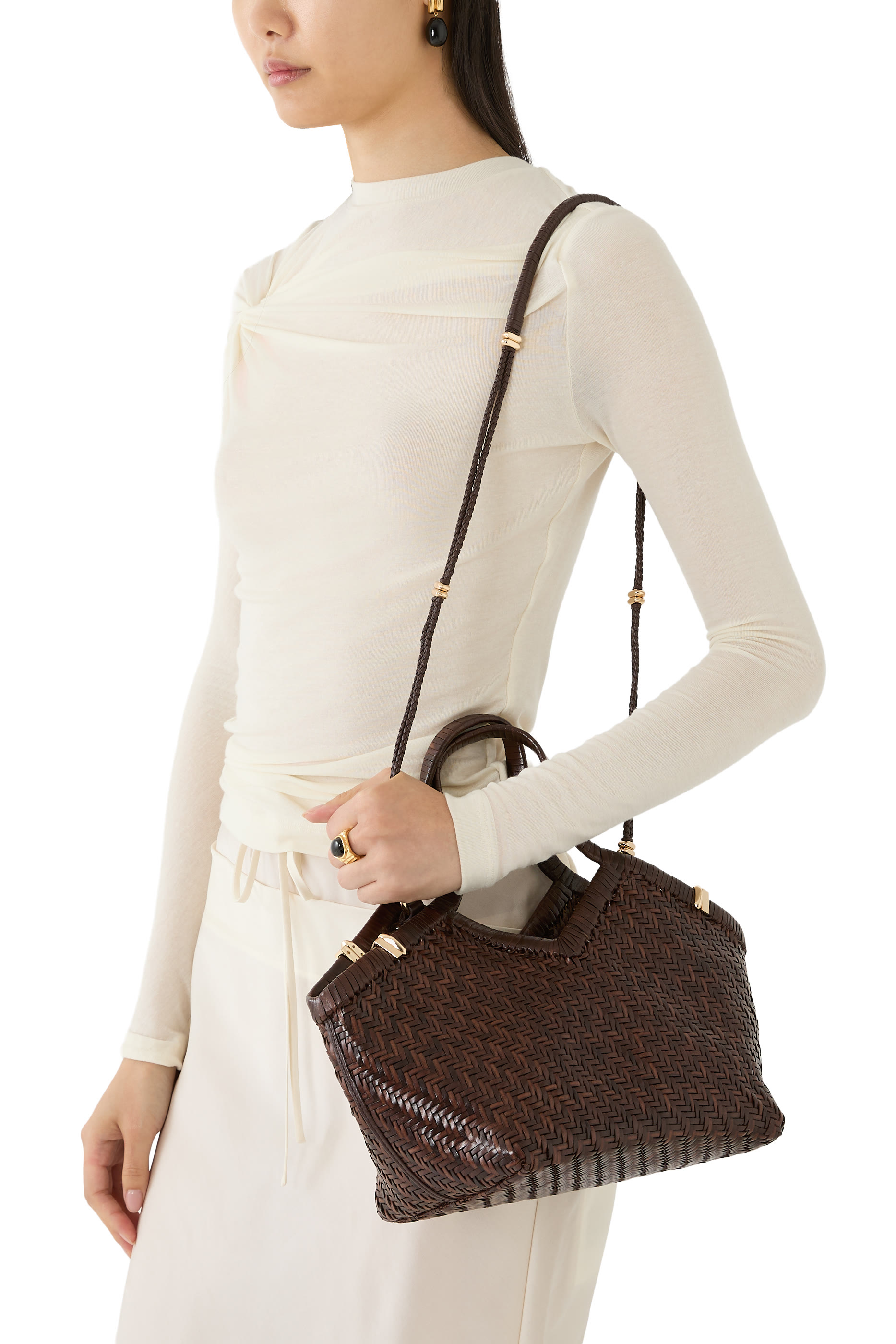 Usha Leather Tote Bag