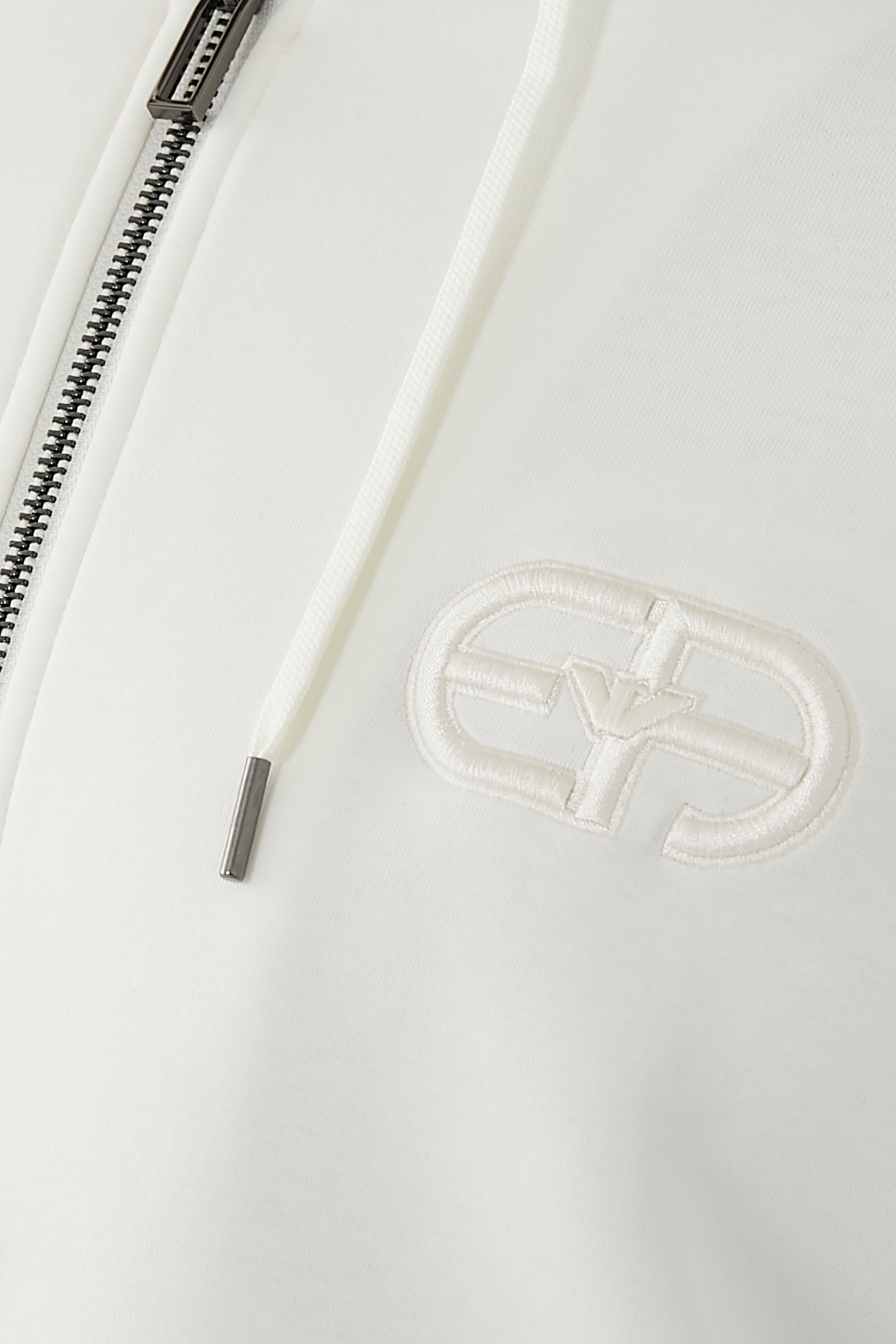 Double-Jersey Zip-Up Hooded Sweatshirt 