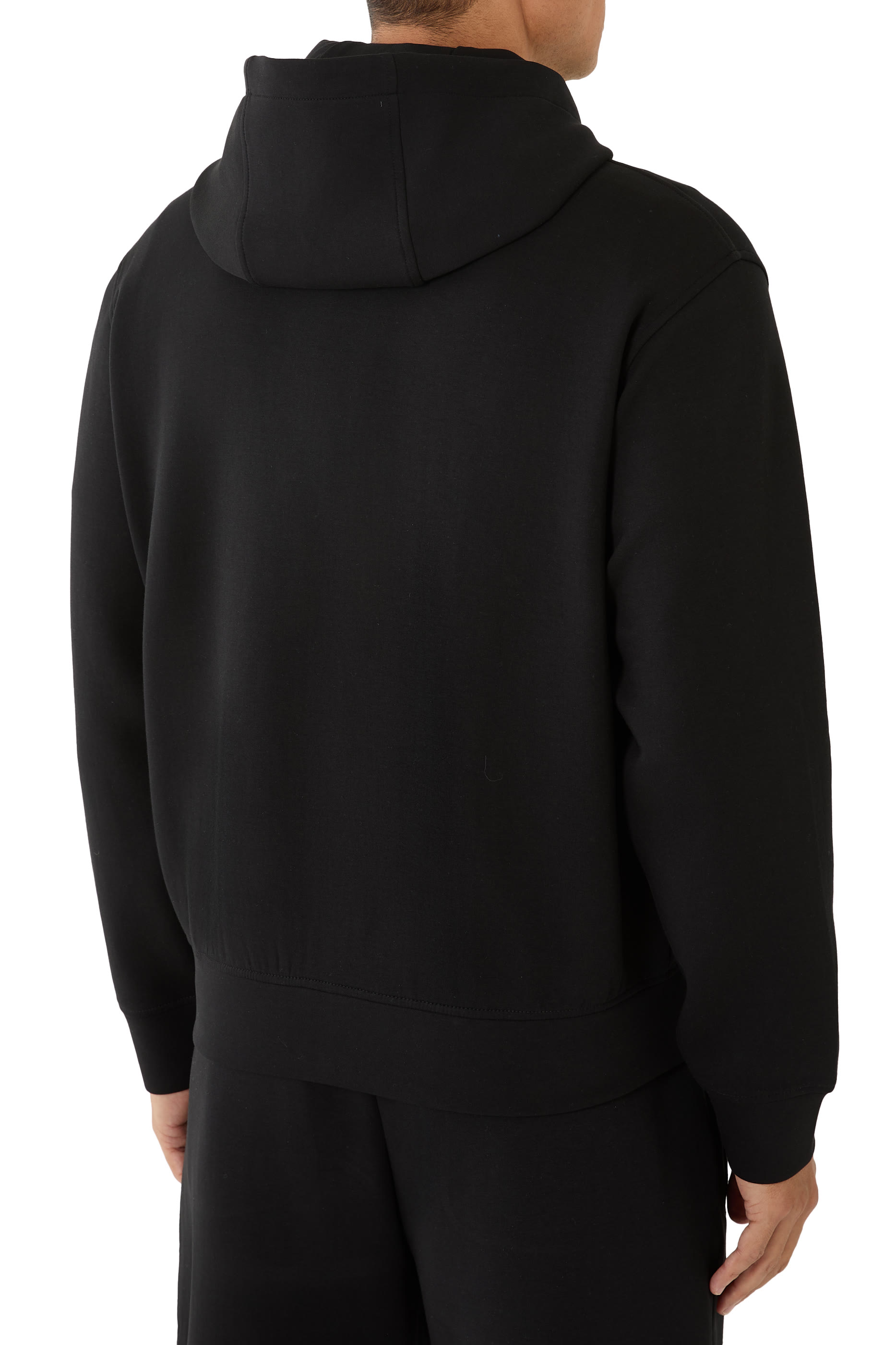 Embroidered EA Logo Zip-Up Hoodie