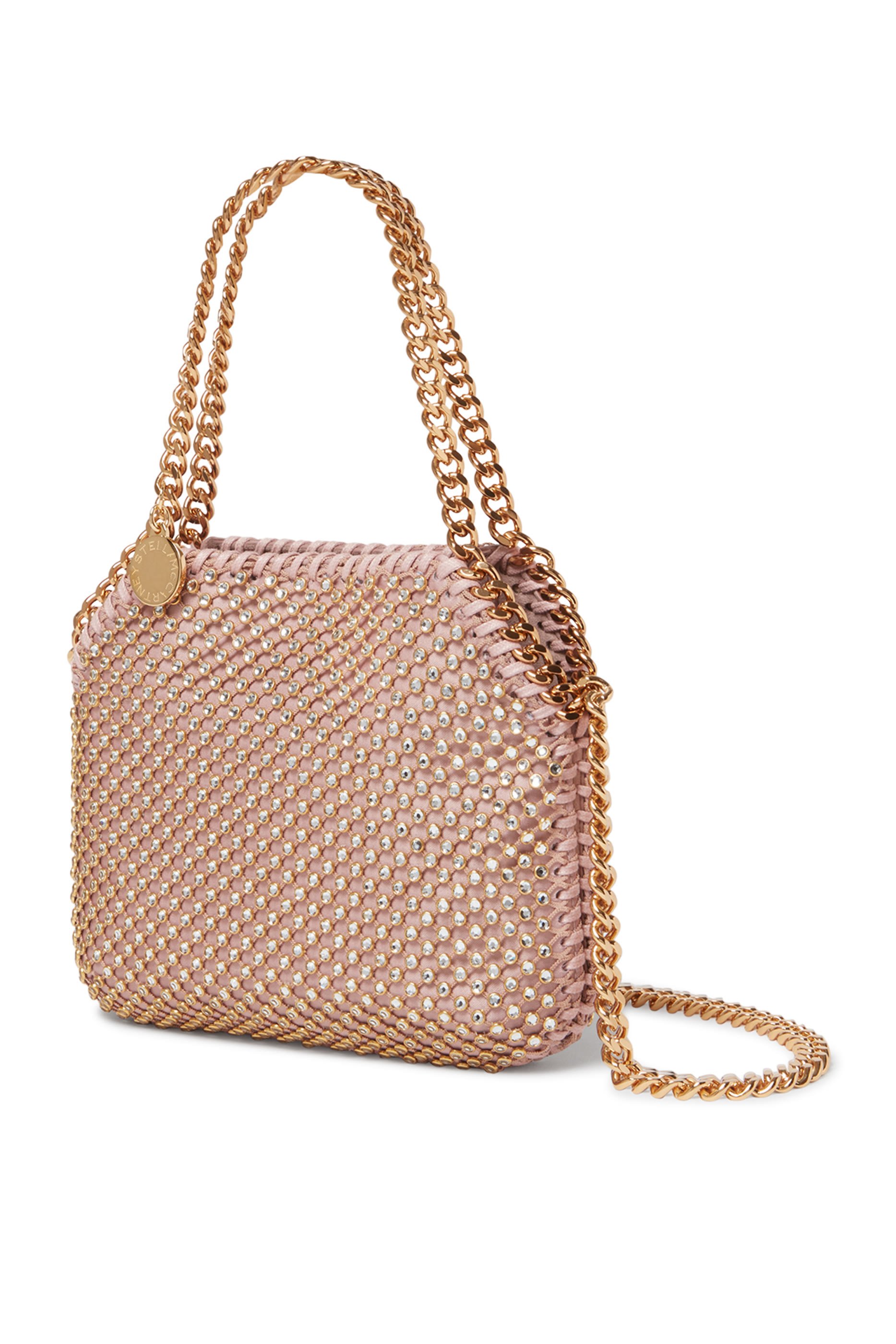 Falabella Lead-Free Crystal Mesh Mini Tote Bag