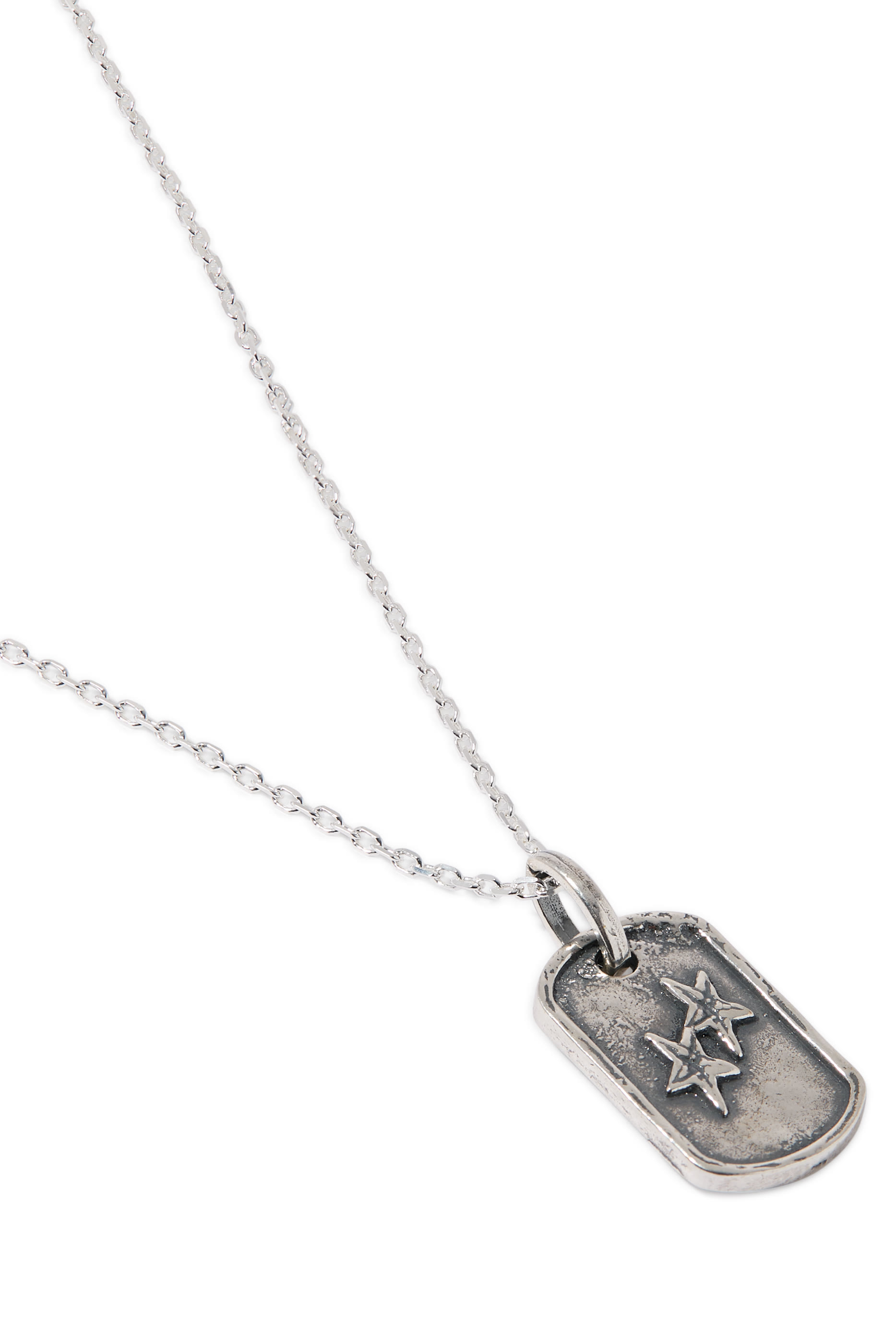 Dog Tag Necklace, 925 Sterling Silver