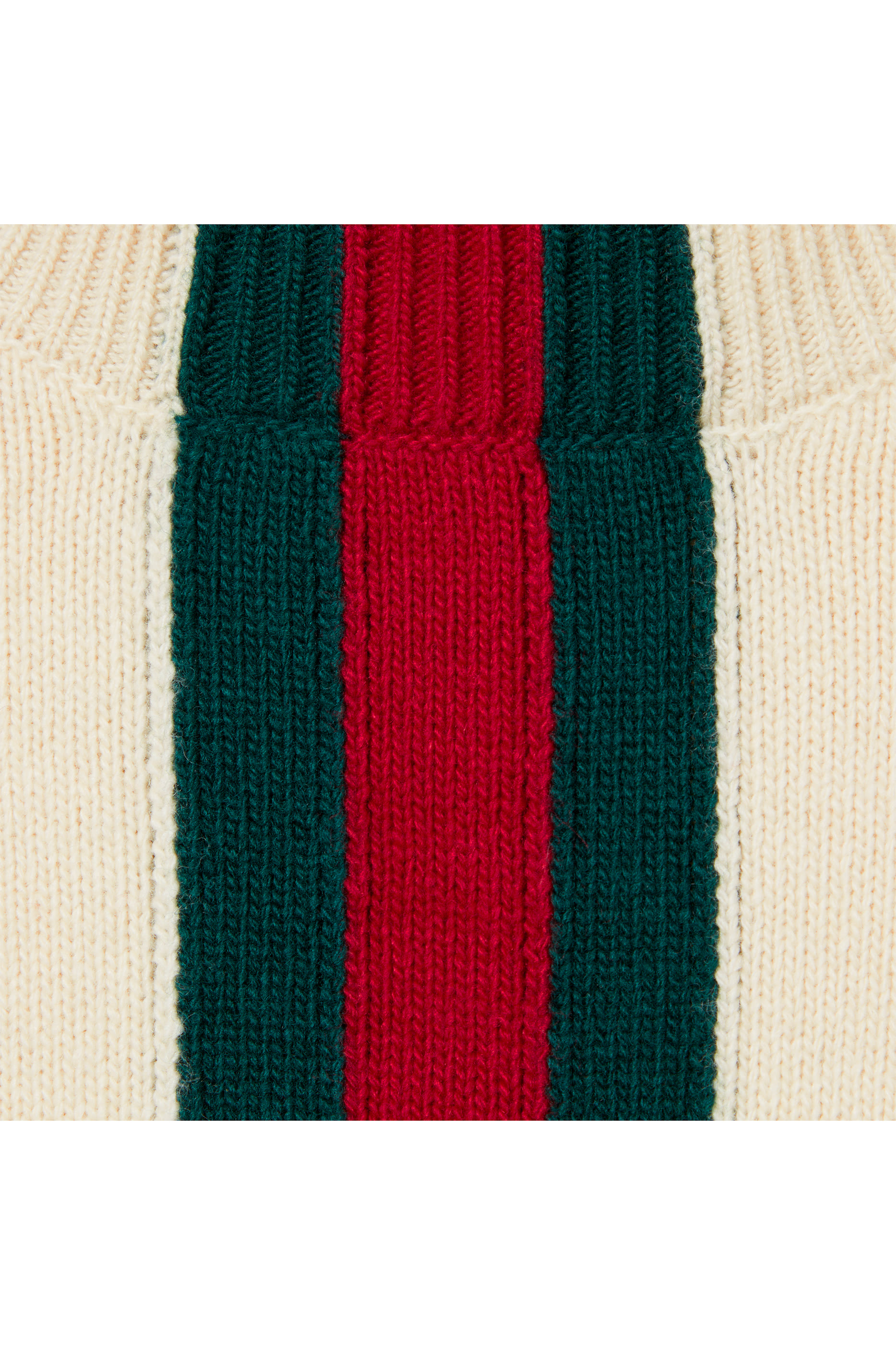 Web Intarsia Fine Knit Wool Sweater