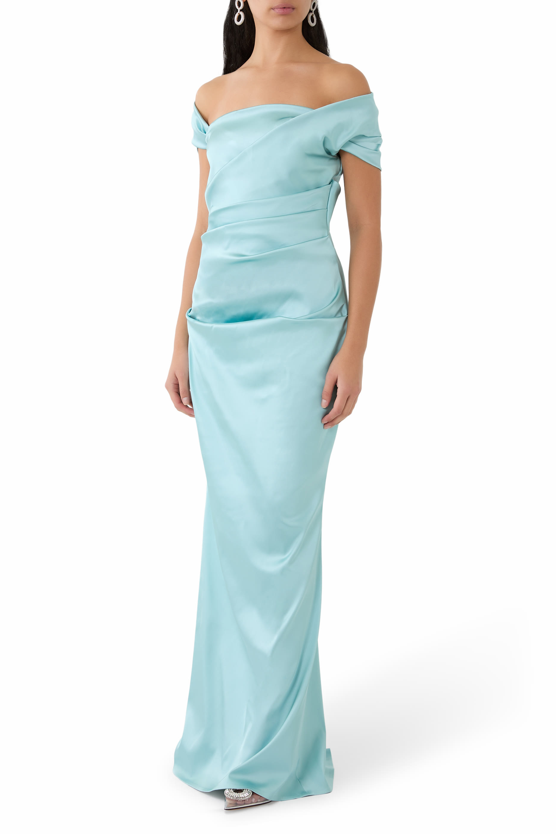 Satin Evening Dress 
