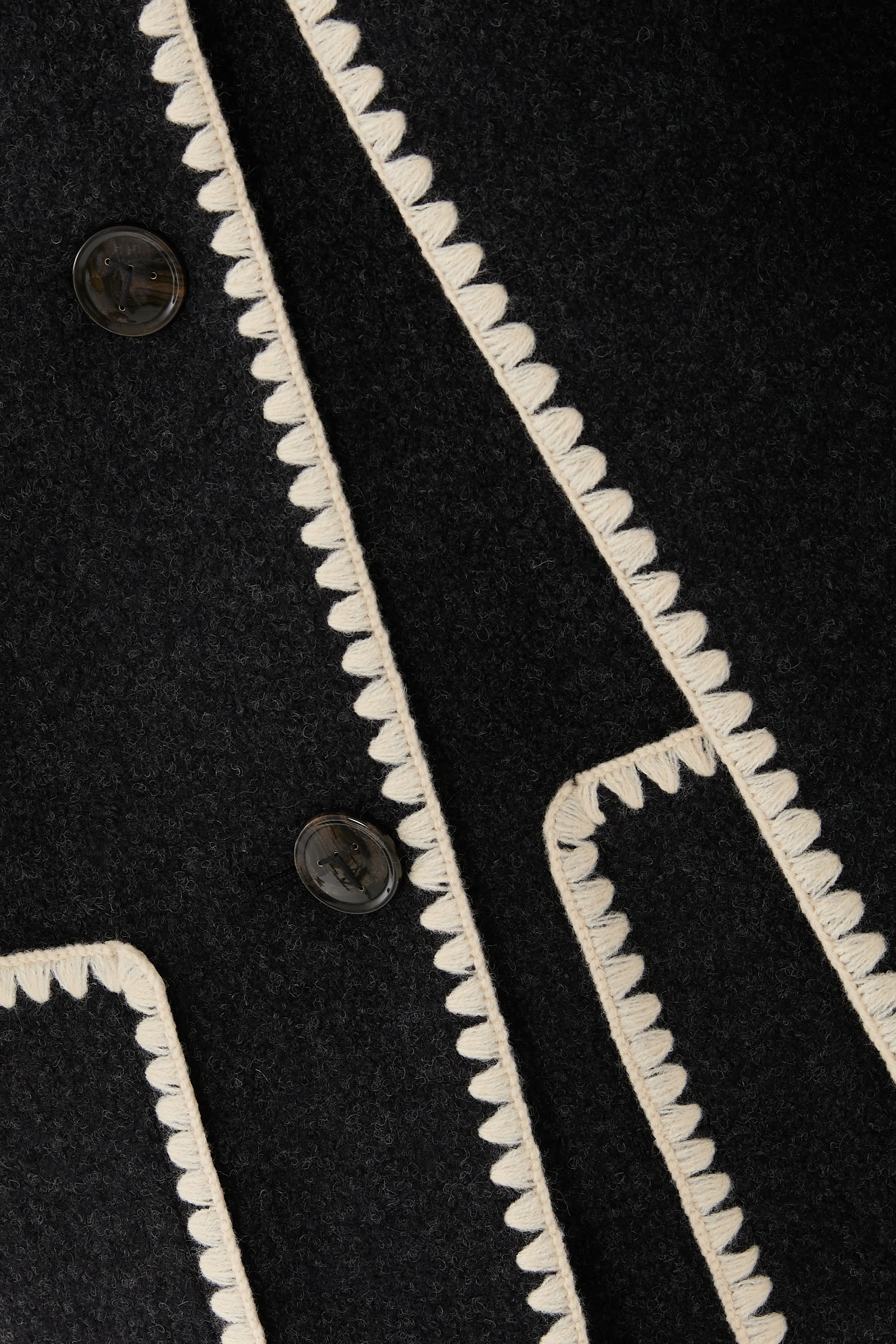 Embroidered Scarf Jacket