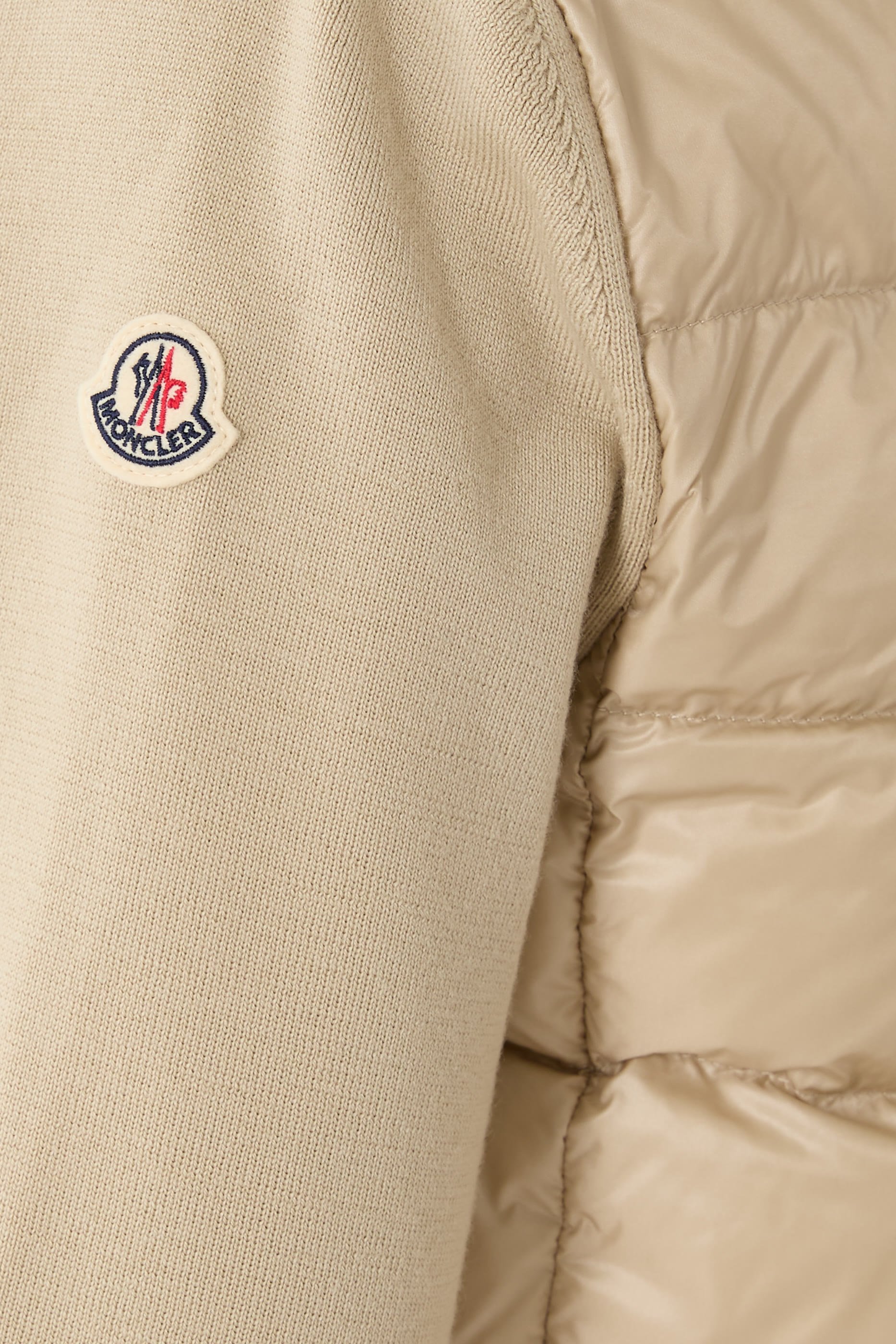  Padded Wool Cardigan