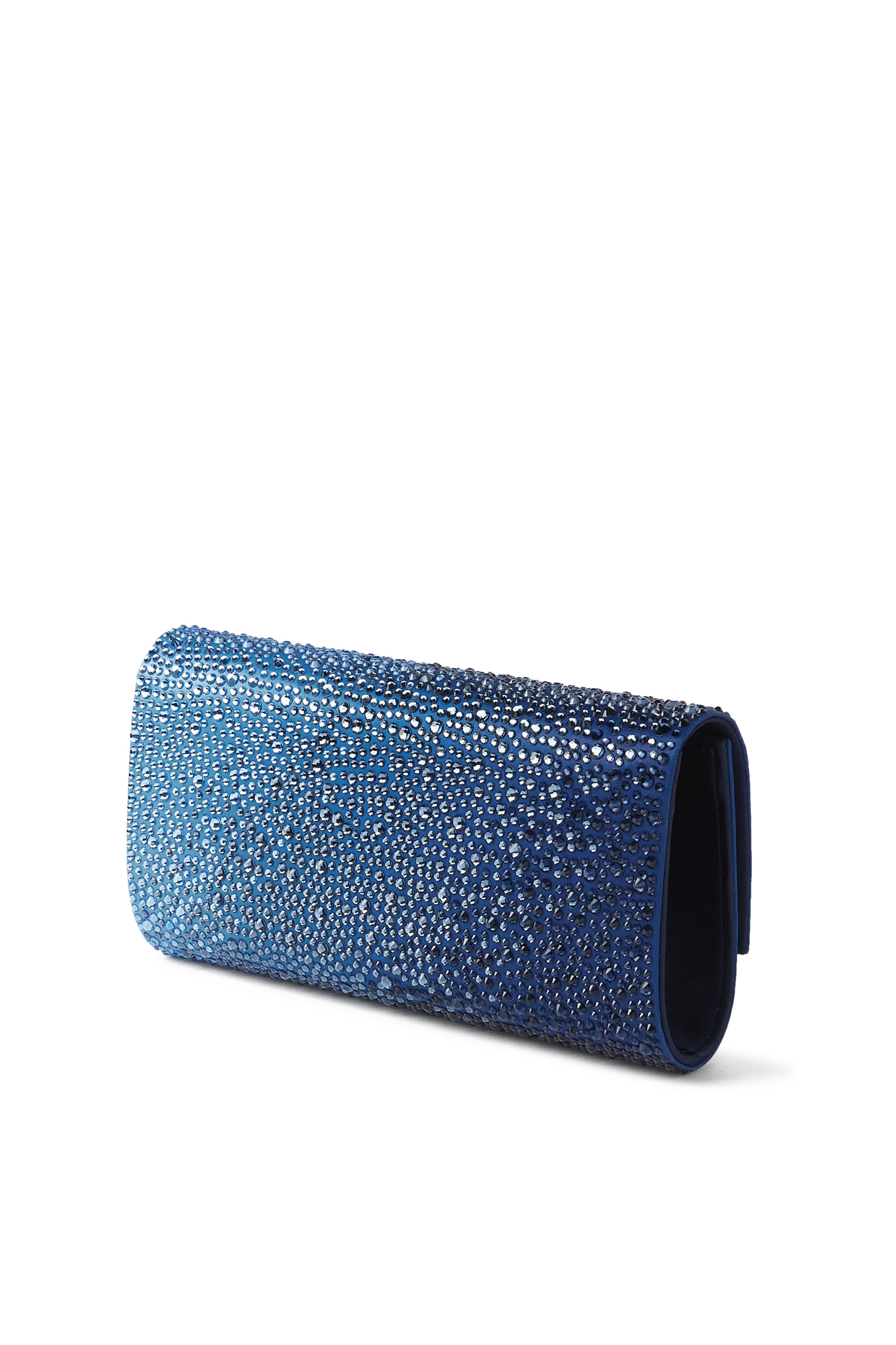 Perry Crystal Caviar Clutch Bag