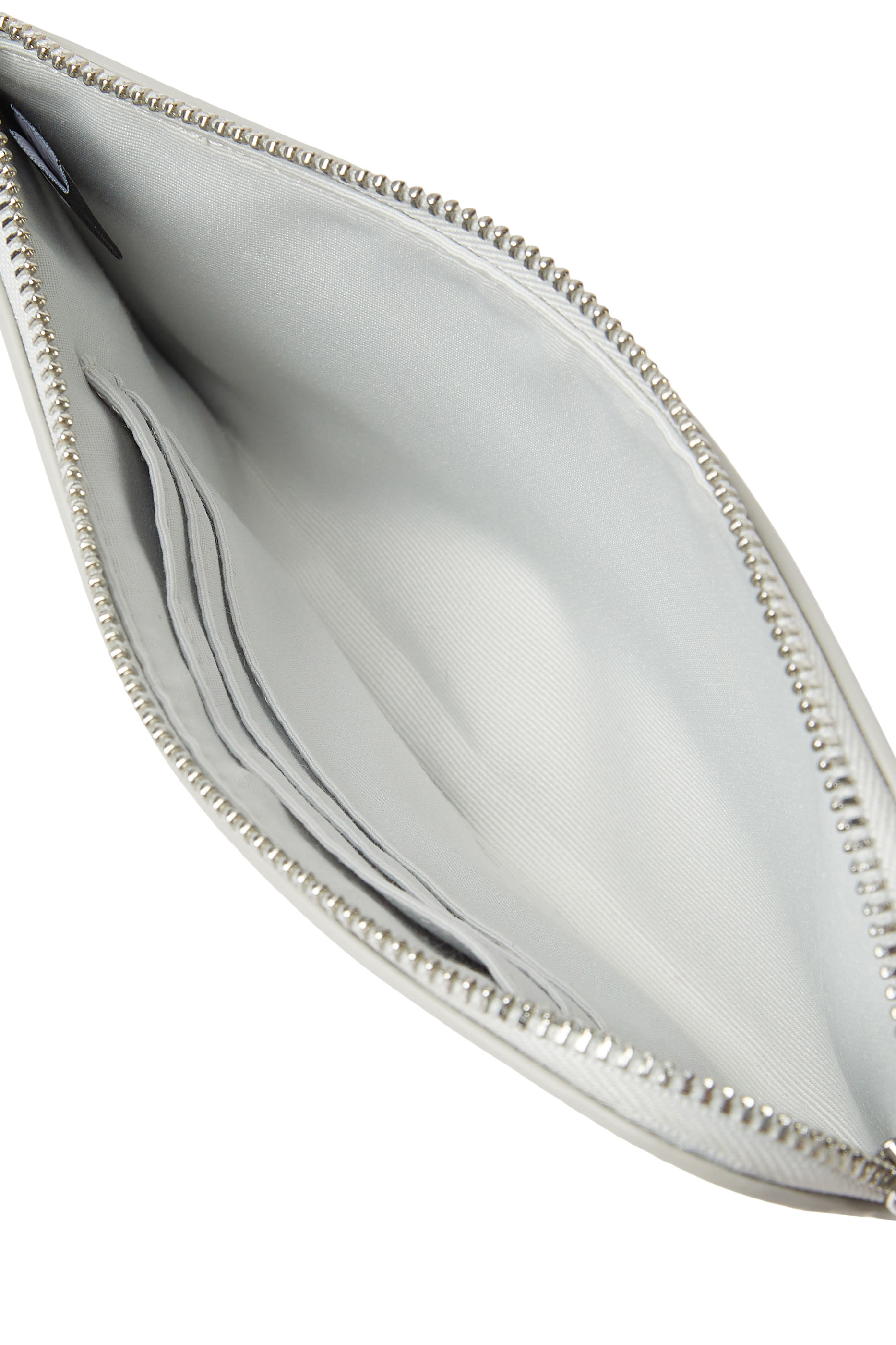 Zippy Crinkle Metallic Wristlet