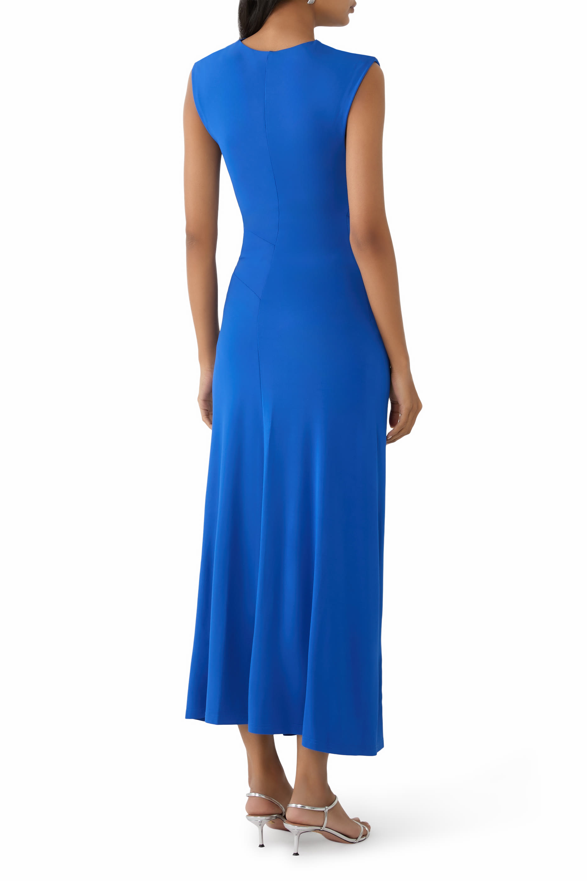 Acacia Draped Jersey Midi Dress