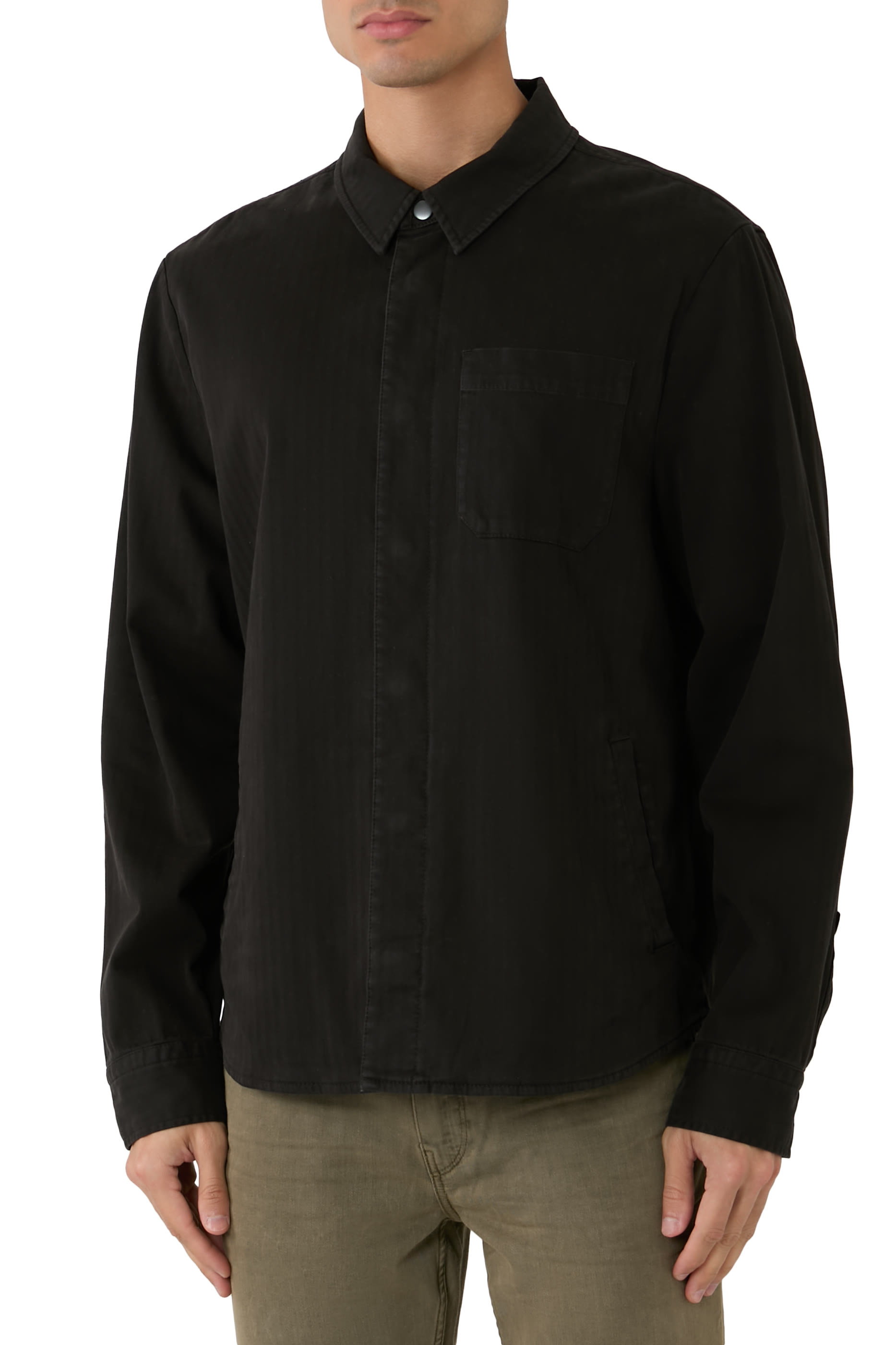 Herringbone Twill Shirt Jacket