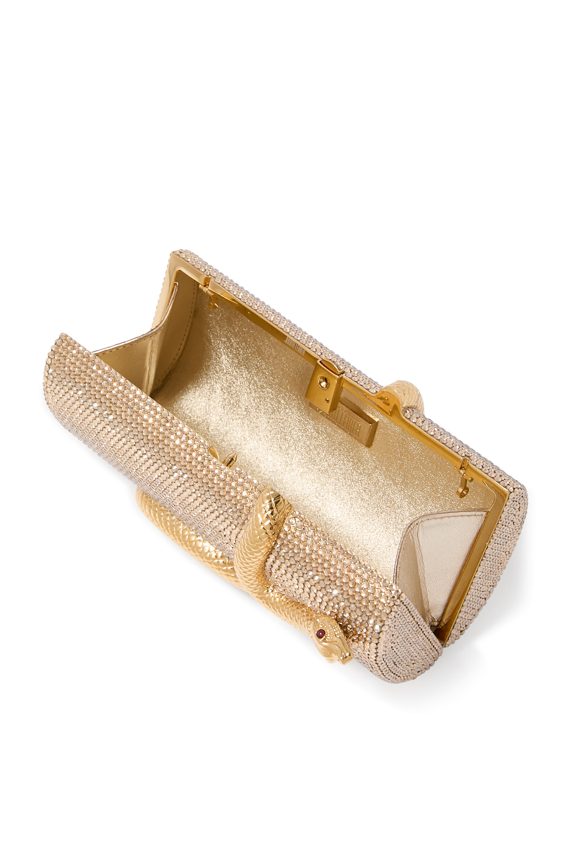  Spiral Snake Crystal Clutch 