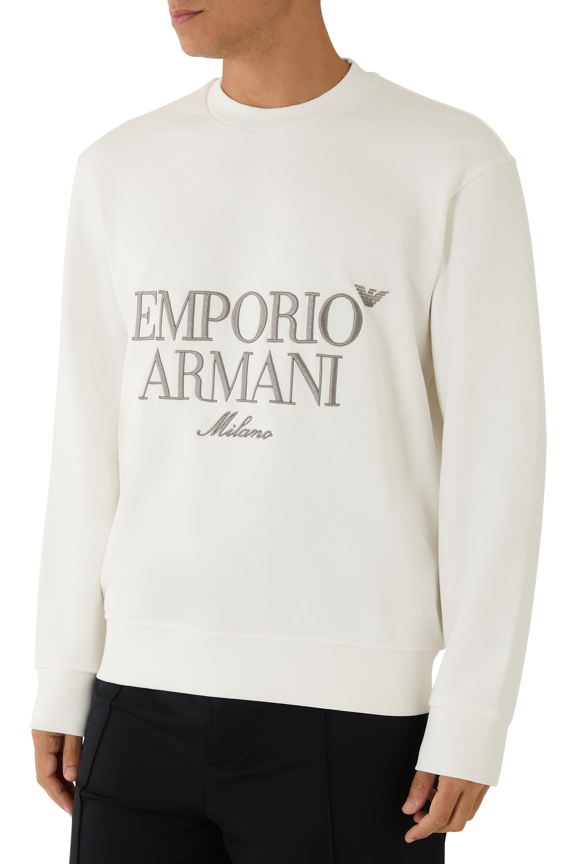 Embroidered Logo French Terry Jersey Sweatshirt